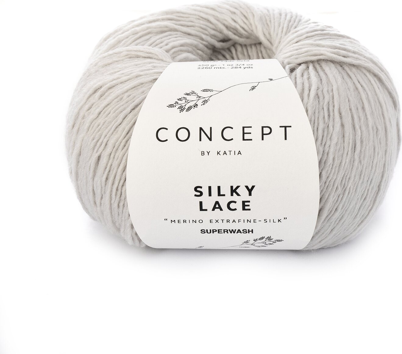 Katia Silky Lace 173 hopeanharmaa