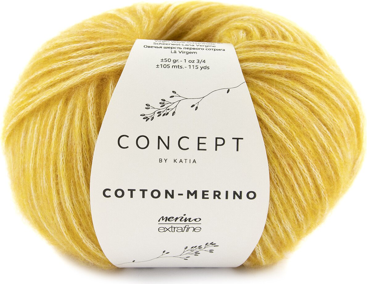 Concept by Katia Cotton Merino 135 okra