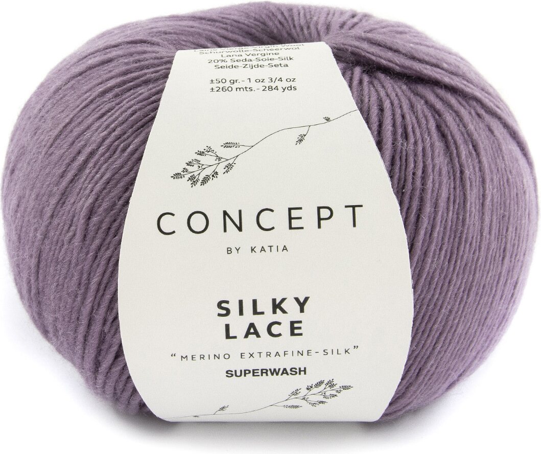 Katia Silky Lace 181 murrettu violetti