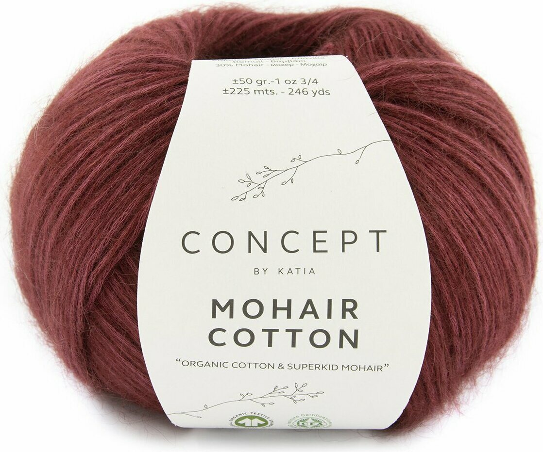 Katia Mohair Cotton 081 sinipunainen