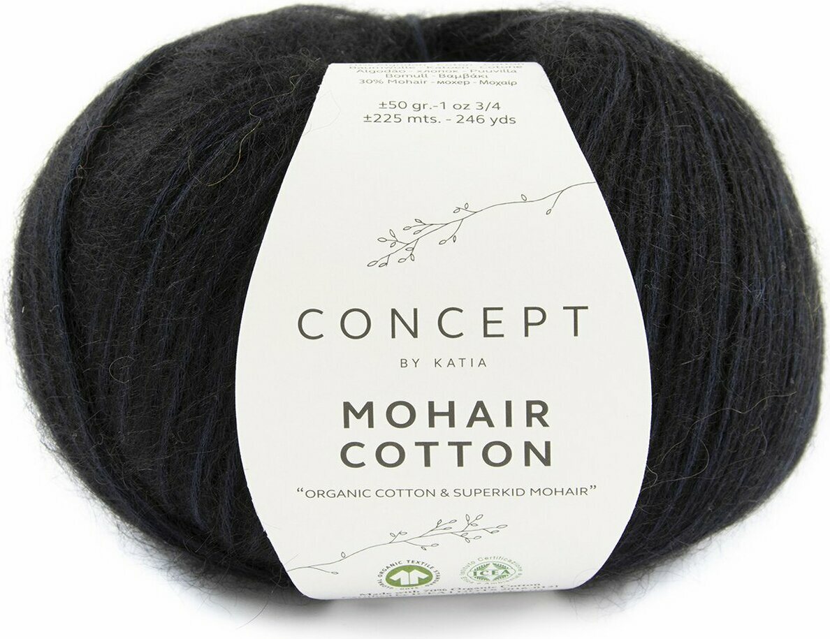 Katia Mohair Cotton 082 musta