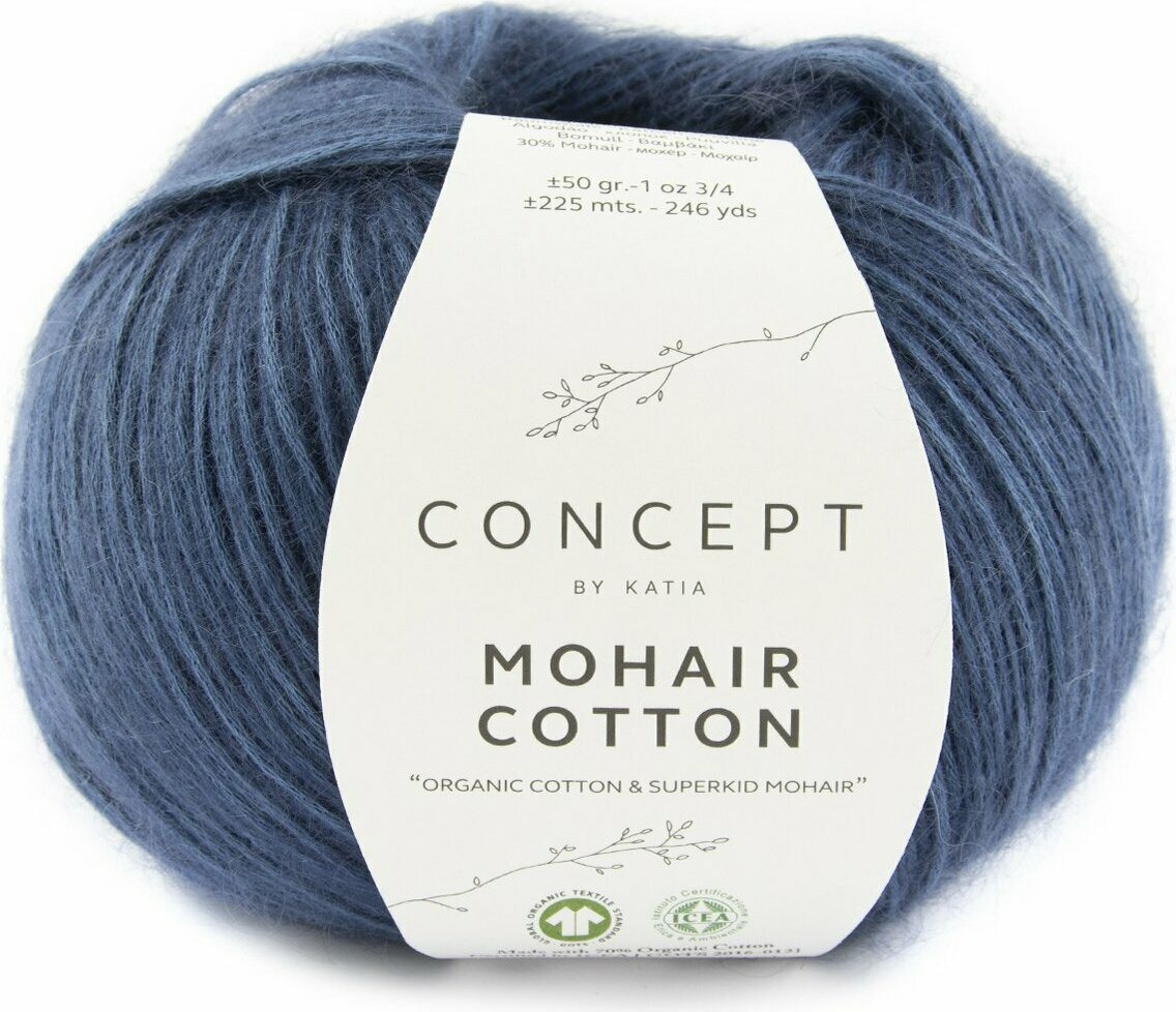Katia Mohair Cotton 083 sininen