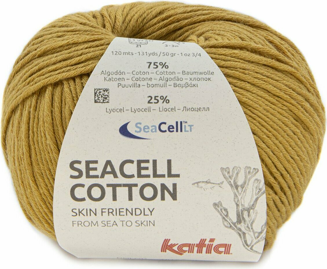 Katia Seacell Cotton 119 sinapinkeltainen