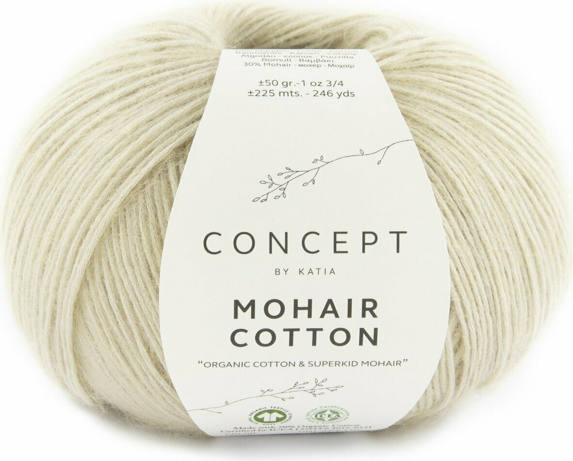 Katia Mohair Cotton 077 vaalea beige