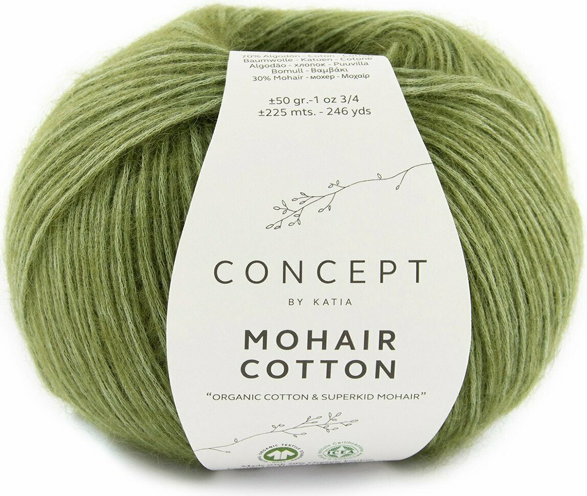 Katia Mohair Cotton 078 vihreä
