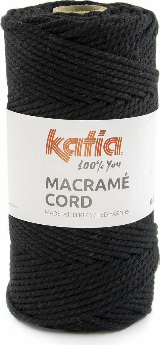 Katia Macrame Cord 119 Musta