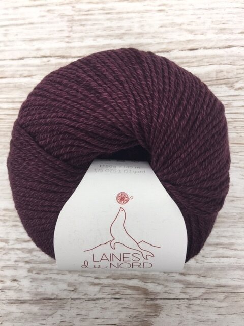 Laines du Nord Spring Wool 24 burgundi