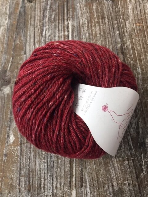 Laines du Nord Aran Tweed 11 punainen