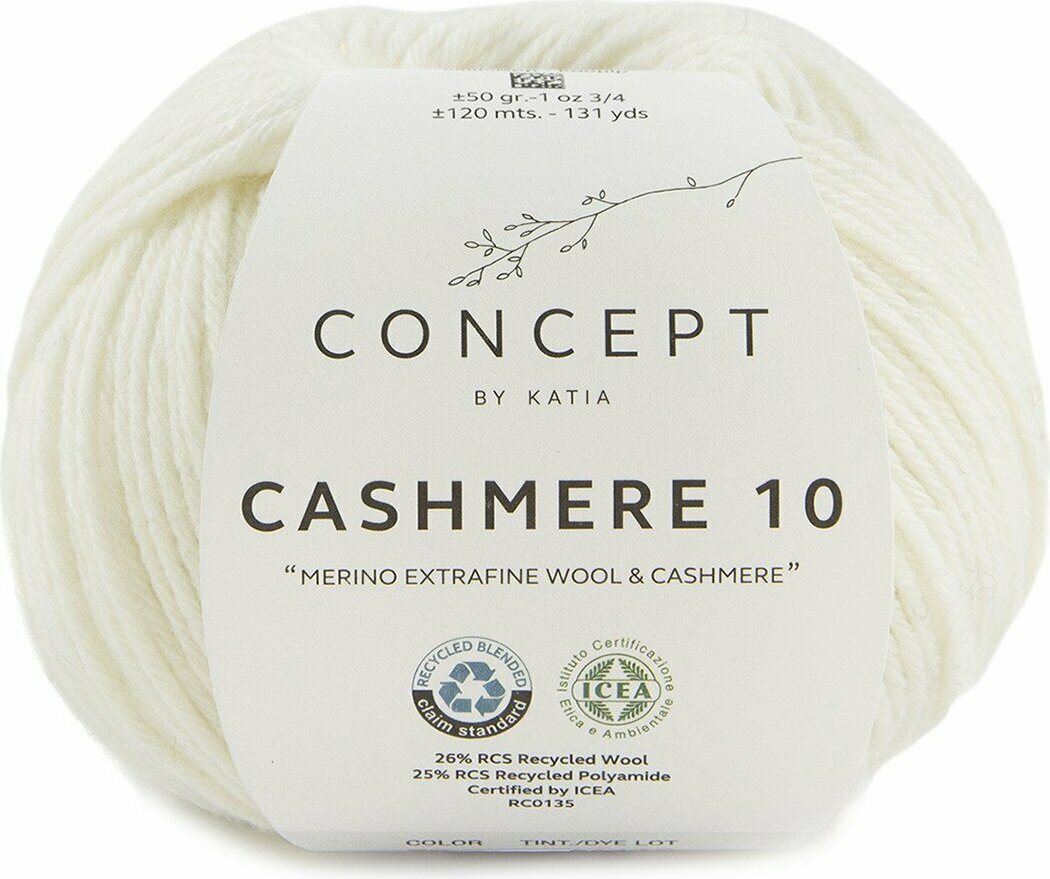 Katia Cashmere 10 70 luonnonvalkoinen