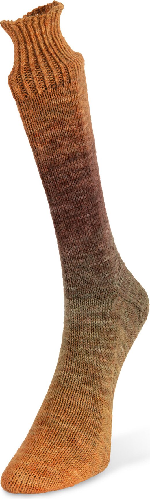 Laines du Nord Watercolor sock 103 oranssit ja ruskeat