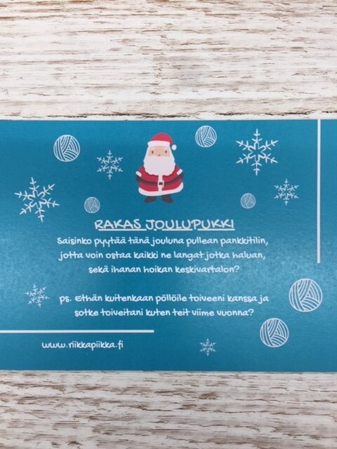 Meijän omat kortit Rakas joulupukki