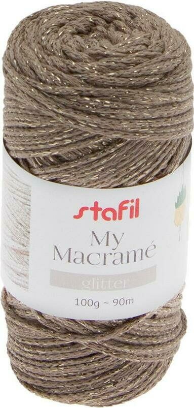 Macrame glitter Beige
