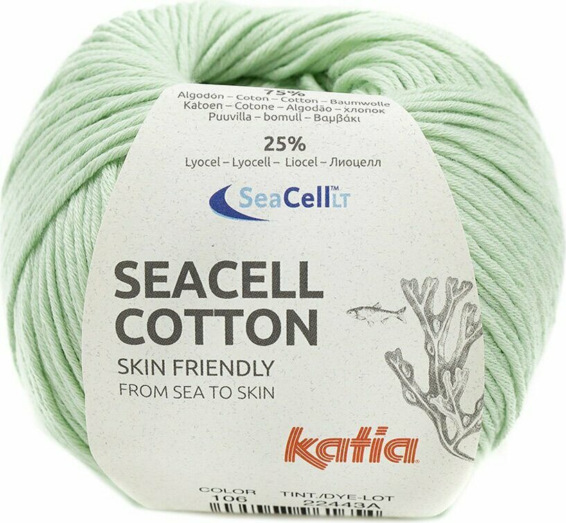 Katia Seacell Cotton 106 vaaleanvihreä
