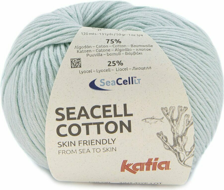 Katia Seacell Cotton 117 vaalea turkoosi