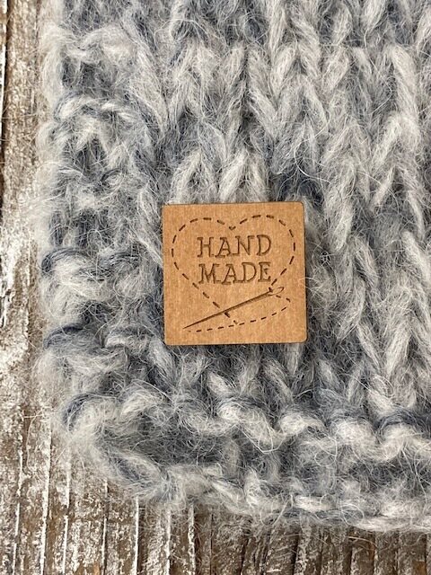 Handmade-merkit Neliö 20x20mm