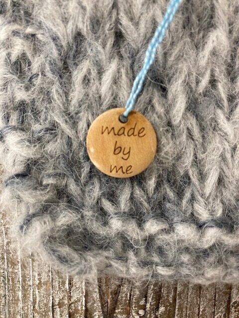 Handmade-merkit Made by me-puumerkki 18mm