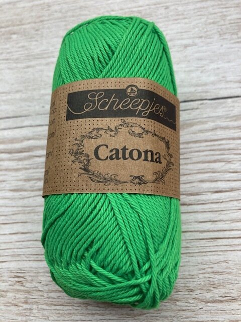 Scheepjes Catona 50 g 602 neon vihreä