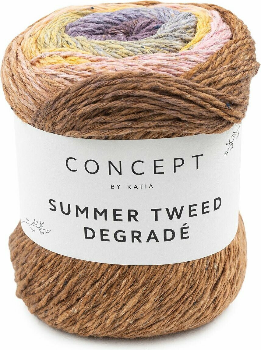 Katia Summer Tweed Degrade 101 kelta-lila-ruskea
