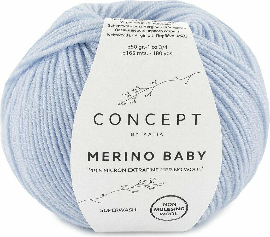 Katia Merino Baby 93 vaaleansininen
