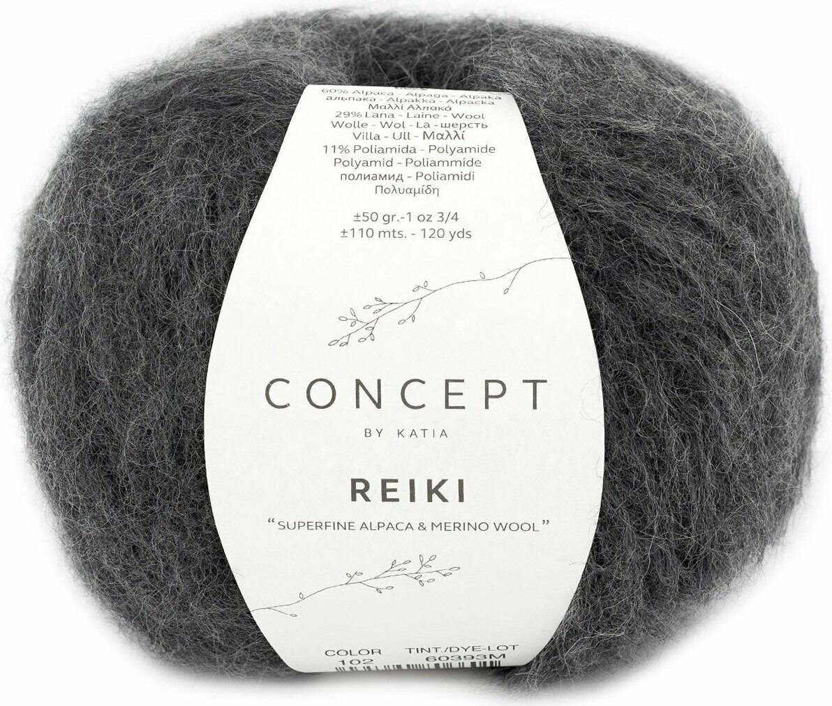 Katia Reiki 102 tummanharmaa