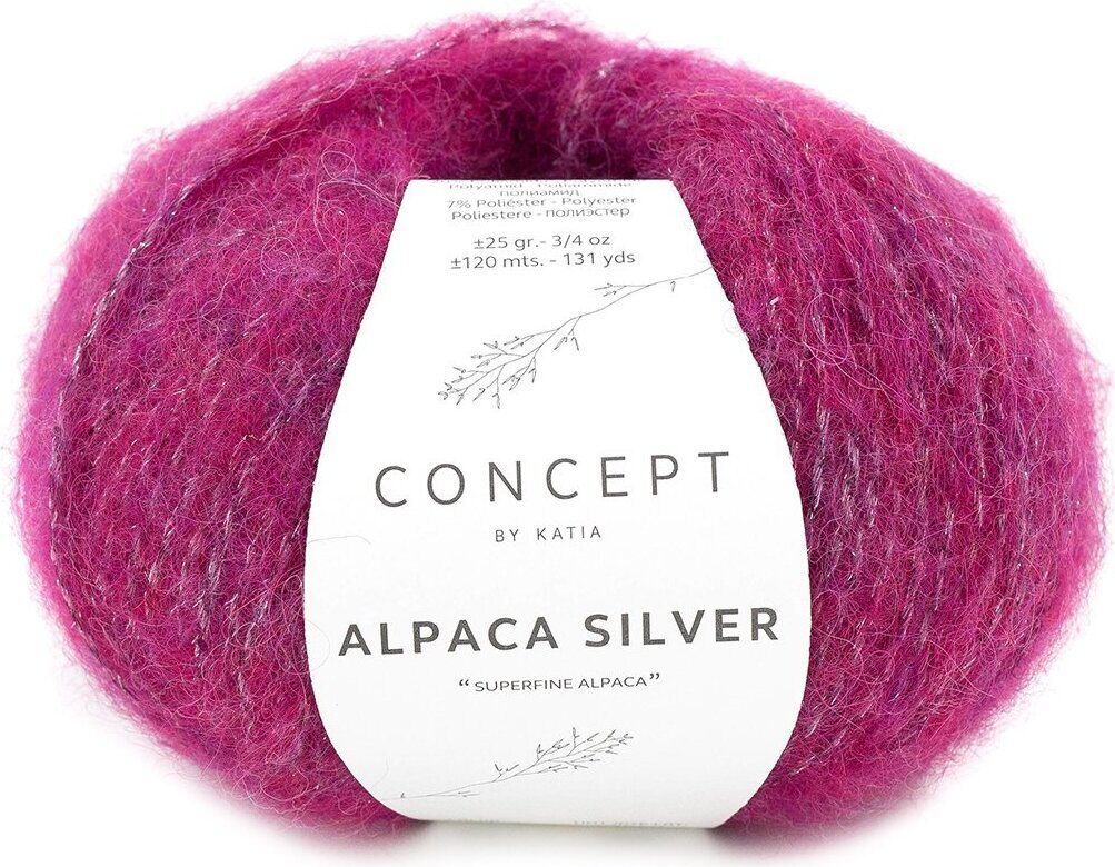 Katia Alpaca Silver 271 Rubiinin punainen