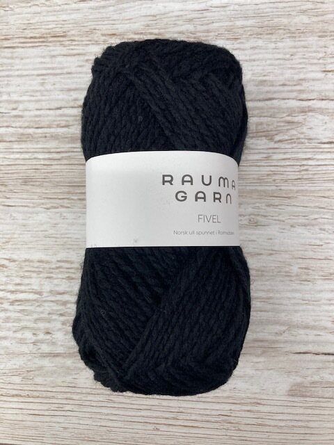 Rauma Garn Fivel 36 musta