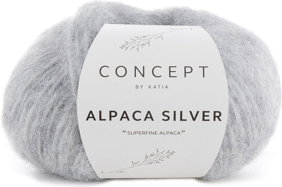 Katia Alpaca Silver 255 hopeanharmaa