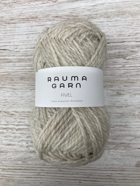 Rauma Garn Fivel 200-4078 meleerattu vaalea beige