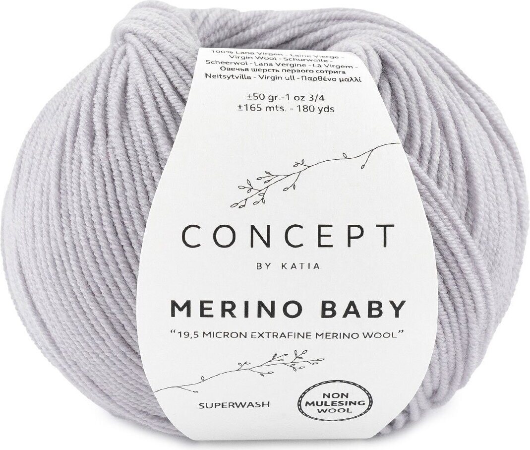Katia Merino Baby 55 Vaaleanharmaa