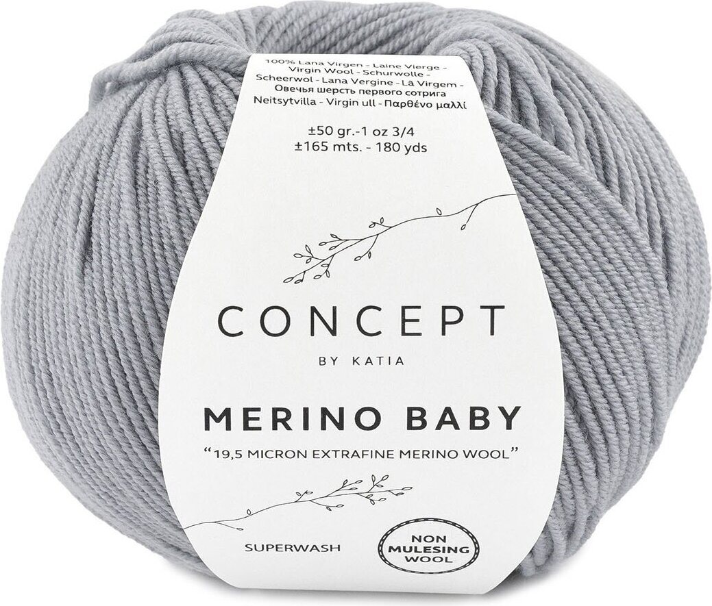 Katia Merino Baby 70 harmaa