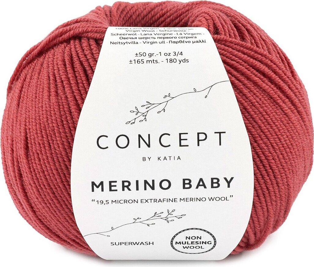 Katia Merino Baby 94 vadelmanpunainen