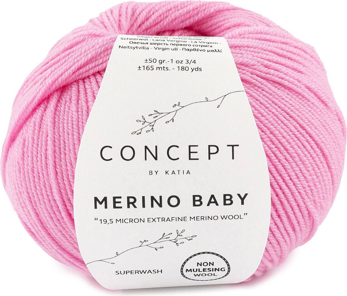Katia Merino Baby 58 pinkki