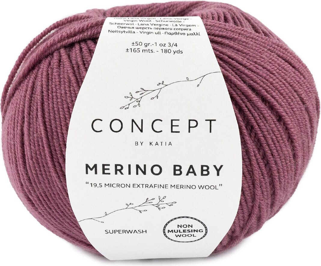 Katia Merino Baby 78 Tumma malva
