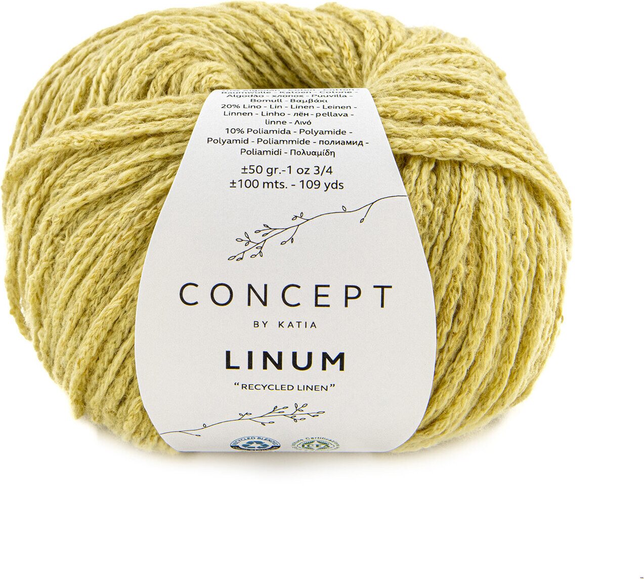 Katia Linum 54 oljenkeltainen