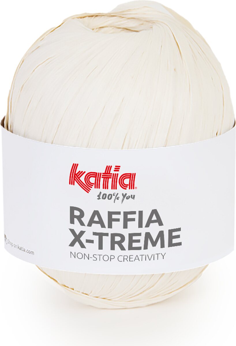 Katia Raffia x-treme 101 Luonnonvalkoinen
