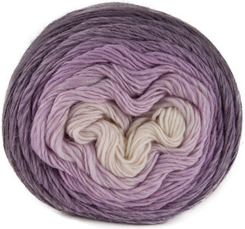 Laines du Nord Poema Luxury Line 307 violetti-luonnonvalkoinen