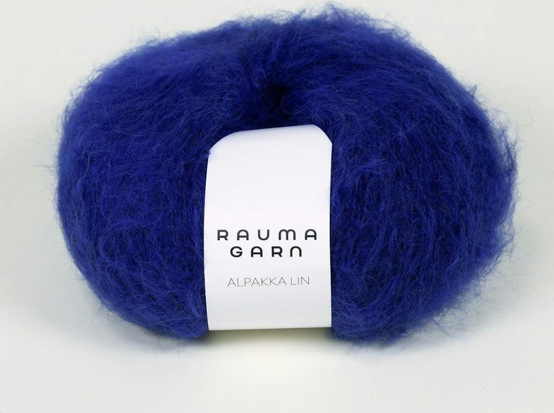 Rauma Garn Alpakka Lin 2350 tumma sähkönsininen