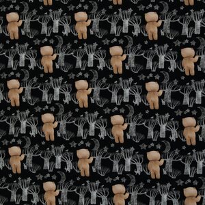 Swafing Nalle metsässä, musta