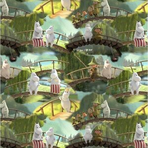 Stof Moomin, Outbridge green