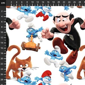 Stof Smurffit, run white