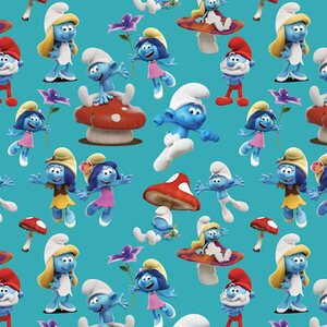Stof Smurffit, dusty blue, pala 1 m