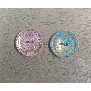 Läpikuultavat kullanhohtoiset napit, 22 mm